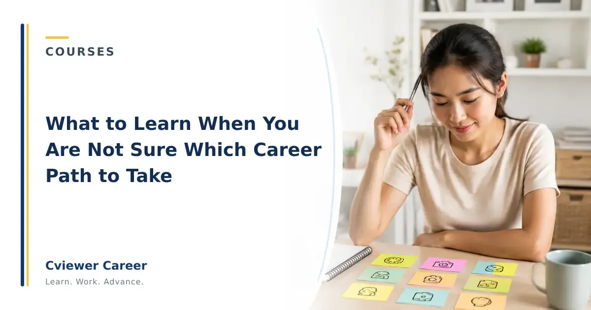 What to Learn When You Are Not Sure Which Career Path to Take