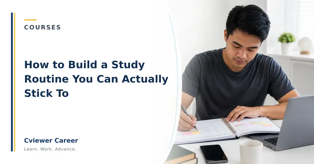 How to Build a Study Routine You Can Actually Stick To