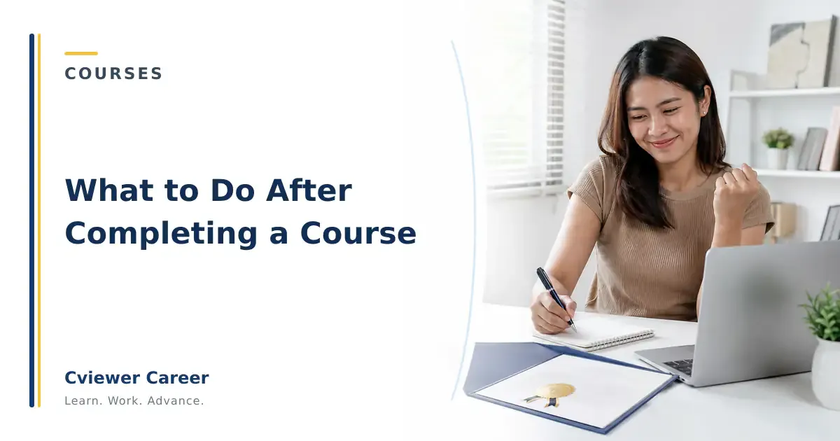 What to Do After Completing a Course